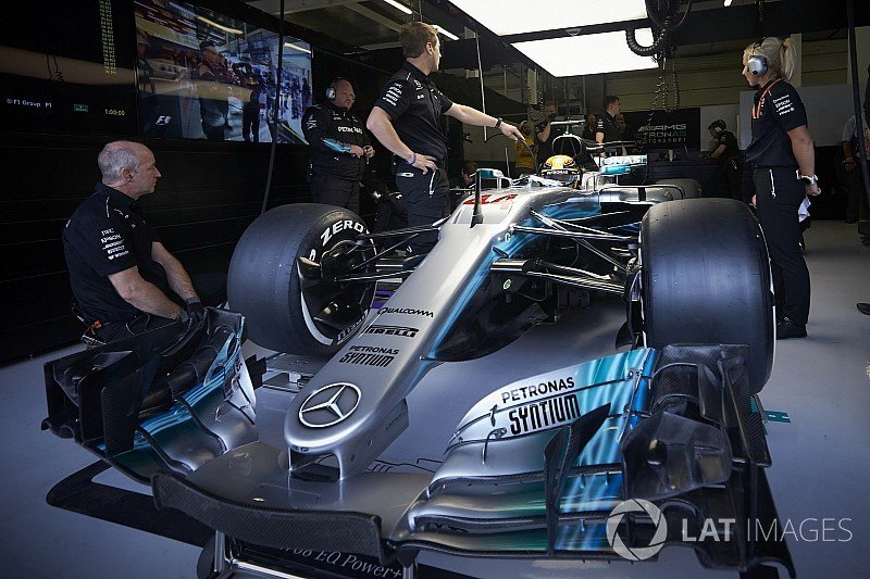 How big is a Formula 1 Mercedes car?