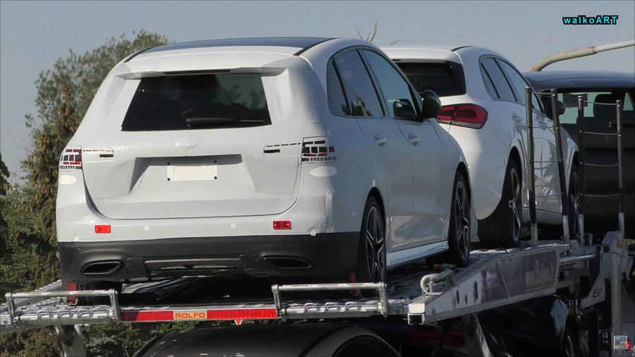2019 Mercedes B-Class Spotted On A Trailer With Very Little Camo